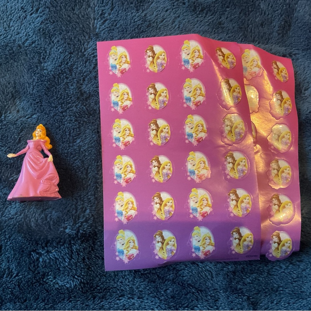 Disney Pink Princess Doll and sticker pack